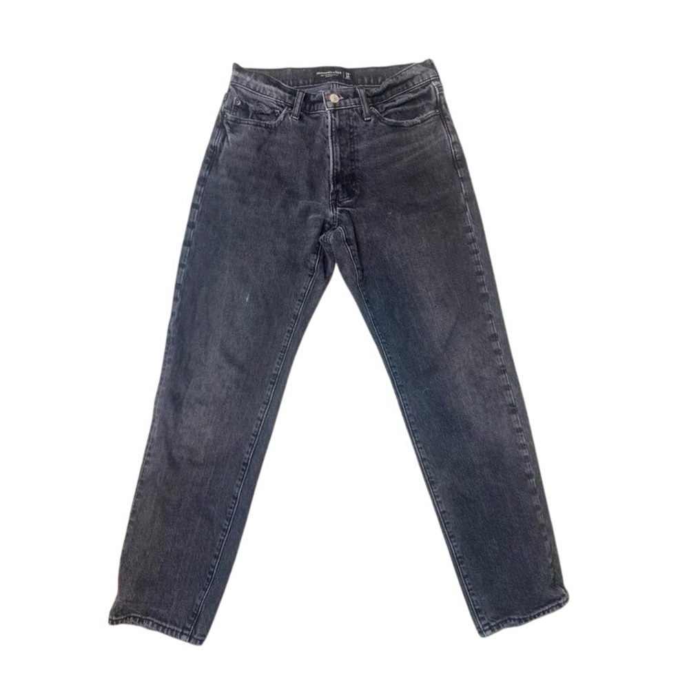 Abercrombie & Fitch Men's Vintage Stretch Straight Jeans - Washed Black - 29x30